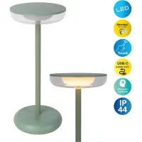 Näve LED-Tischleuchte "Pasi" in Mint - EEK G (A bis G) | Gr.: onesize