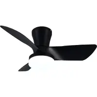 REALITY IMPORT Reality Leuchten Ventilator RANDERS DH 76x26 cm schwarz