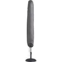 Perel Outdoor-Abdeckung für Sonnenschirm, grau, 220 cm x 40 cm