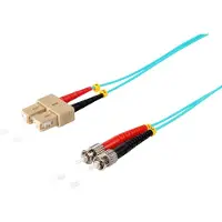 S/CONN Duplex Patchkabel SC/SC 50/125µ OM3 aqua 5m