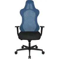 Topstar Bürostuhl Sitness RS Sport Uni, mit Armlehnen, 3D-Synchronmechanik, Muldensitz, Kopfstütze, petrol/schwarz