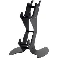 Deltaco Dual Controller and Headset Stand in metal black