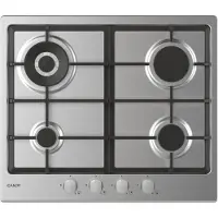 Candy Idea CHG6BR4WX, Edelstahl, Integriert, 60 cm, Gaskochfeld, Edelstahl, 4 Zone(n)