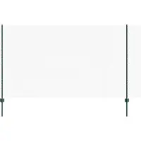 vidaXL Sechseckzaun mit Pfosten 10 x 1,4 m PVC-beschichteter Stahl