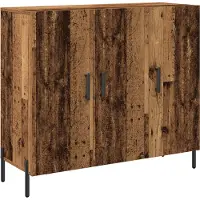 vidaXL Sideboard Altholz 90 x 34 x 80 cm Holzwerkstoff