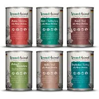 Venandi Animal - Probierpaket Huhn, Pute, Rind, Huhn & Kaninchen, Kalb, Truthahn 6x400 g Futter