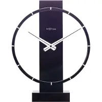 Nextime Carl Small, Tisch, Quarzuhr, Schwarz, Holz, Analog, Akku
