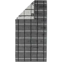 Cawö Handtuch Noblesse Square Karo Anthracite (3er Set)