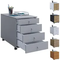 VCM Holz Büroschrank Rollcontainer Lona mit Schublade