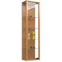 Hioshop Sammel Wandvitrine Holz Glas Stando Mini