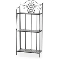 Siena Garden Como Regal 63x29x142 cm Stahl/Keramik
