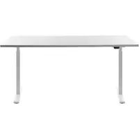 Topstar E-Table elektrisch höhenverstellbarer Schreibtisch weiß rechteckig, T-Fuß-Gestell weiß 160,0 x 80,0 cm