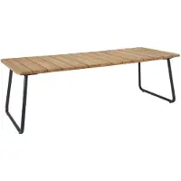 Brafab Gartentisch NOLLI BHT 90x73x175 cm schwarz Outdoortisch Balkontisch