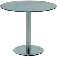 Niehoff Bistro Tisch rund 70 cm, HPL Beton-Design