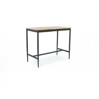 Niehoff Luna Bartisch Aluminium/Teak 135x70 cm