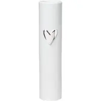 Räder Herz Vase Weiß Silber