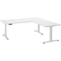 Harper Schreibtisch BIRCHES BB 180x177 cm weiß Winkelschreibtisch