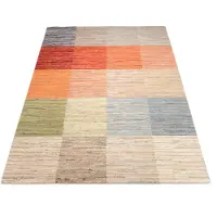 Oci Die Teppichmarke Teppich "HIMALI LINEA" rechteckig 13 mm Höhe handgeknüpfter echter original Nepal Wollteppich Naturfaser Kurzflor