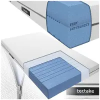 TecTake Matratze Sky verschiedene Größen waschbarer Bezug aus atmungsaktivem 3D-Meshgewebe