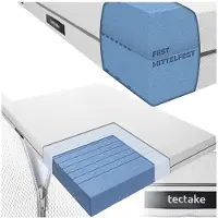 TecTake Matratze Sky verschiedene Größen waschbarer Bezug aus atmungsaktivem 3D-Meshgewebe