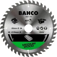 Bahco Hartmetallbestücktes Kreissägeblatt Mit 30 Zähnen Und Feiner Verzahnung Für Holzmaterialien 170 Mm