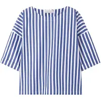 Rich & royal Cotton Stripe Blouse Midnight Blue Größe: 40 | Blusen Outlet | Damen | Blau