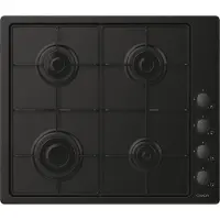 Candy Idea CHW6LBB, Schwarz, Integriert, 60 cm, Gaskochfeld, Edelstahl, 4 Zone(n)