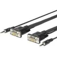 VivoLink PROVGAMCS4.6, 4,6 m, VGA (D-Sub) + 3.5mm, VGA (D-Sub) + 3.5mm, Stecker, Stecker, Gerade
