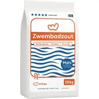 W'eau Poolsalz Schwimmbadsalz 20 kg Feinkörnig Chlorfrei