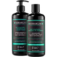 Kerargan - Feuchtigkeitsspendendes Duo Shampoo & Spülung mit Kokosöl 1000 ml
