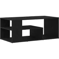 vidaXL Couchtisch Schwarz Eichen-Optik 100 x 50 x 40 cm Holzwerkstoff
