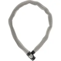 ABUS Kettenschloss IVERA Chain 7210 – Fahrradschloss mit hochflexibler IvyTex-Kunstfaserummantelung – -Sicherheitslevel 8 – 110 cm – Farbe: Desert Titan