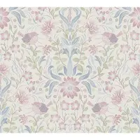 A.S. Création Vliestapete "Landhaustapete mit Vögeln" gemustert matt neutral leicht strukturiert Florale Tiertapete Tapeten Wohnzimmer Schlafzimmer Küche Design Optik