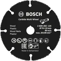 Bosch Multiwheel 76 Mm Cutting Disc Silber