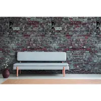 Living Walls Fototapete "The Wall" Motiv Steinoptik urban glatt Fototapete Vintage Tapete Steinoptik Tapeten Wohnzimmer Design Optik