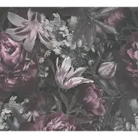 A.S. Création Vliestapete "PintWalls Rosen Floral" gemustert matt neutral glatt Blumentapete Tapeten Wohnzimmer Schlafzimmer Küche modern Design Optik