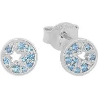 s.Oliver Ohrschmuck für Mädchen, 925 Sterling Silber, Zirkonia (synth.) | Stern