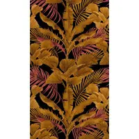 AS-Creation Vliestapete »Lea Bali«, BxL: 280 x 159 cm, Dschungelprint, glatt - schwarz