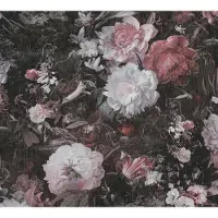 A.S. Création Vliestapete "THE BOS Blumentapete Floral" abstrakt gemustert leicht glänzend leicht strukturiert Blumenwand Tapeten Wohnzimmer Schlafzimmer Küche modern Design Optik