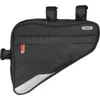 ABUS Fahrradtasche Oryde ST 2250 - Rahmentasche mit Klettband - wasserabweisendes Material - Schwarz