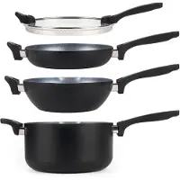 Russell Hobbs RH01840EU7 Stackable metallic marble pan set 4pcs