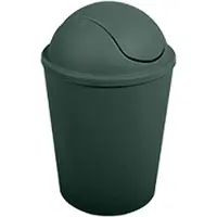 MSV Abfalleimer mit Schwingmechanismus, PP AKO 5,5 l, Dunkelgrün, Green