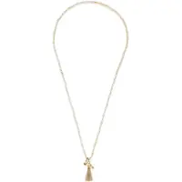 Leonardo 024897 Damen-Halskette Donna Sandfarben 80 cm