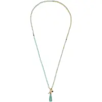 Leonardo 024896 Damenkette Donna Türkis 80 cm