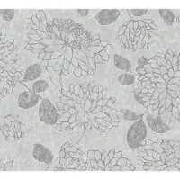 A.S. Création Vliestapete "Attractive 2 Blumentapete" abstrakt gemustert leicht glänzend glatt Floral Blumentapete glatt Tapeten Wohnzimmer Schlafzimmer Design Optik