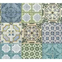 AS-Creation Vliestapete "Authentic Walls" Motiv gemustert matt mehrfarbig ornamental glatt Moderne Tapete Kinder Metallic Tapeten Wohnzimmer Flur Küche Design