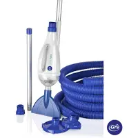 Gre Accessories 08011A, Manuelles Vakuum, Pool, Blau, Weiß, Boden, Überirdischer Pool, Filterbeutel