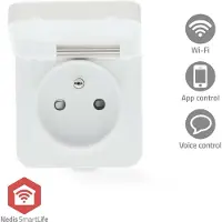 Nedis SmartLife Smart Stecker Zigbee 3.0 | IP44 | Leistungsmesser | 3680 W | Frankreich / Typ E (CEE