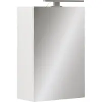 Vicco Badspiegelschrank Lavio Weiß 40 x 60 cm mit LED-Beleuchtung, Model 55334