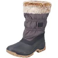 Rieker P9470 00 Damen Warmfutter Winter-Stiefel Schwarz - Grau, Schwarz, Gr. 36